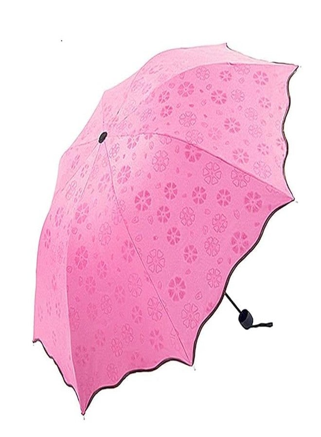 BRIGHTZONE Light And Beautiful Travel Magic Umbrella, Water Contact Gets Pattern Automaticly, Strong, Cute Designs, Folding Umbrella for Rain, Sun 2 Persons Adult Kids & Women - Image 3